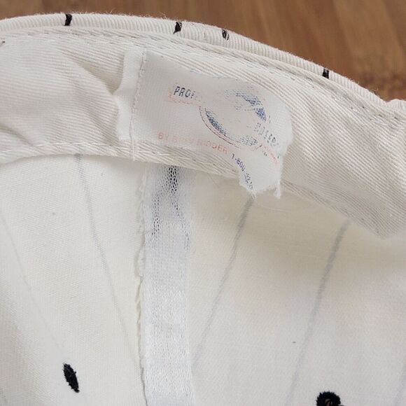 Vintage‎ 90s Prince Williams Cannons Chicago White Sox Snapback Cap Pinstripe - Picture 10 of 12